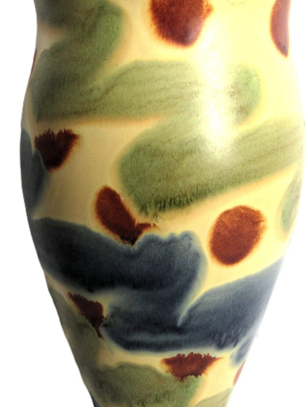 ITALIAN STUDIO POTTERY VASE, HAND PAINTED 10" - Picture 6 of 6